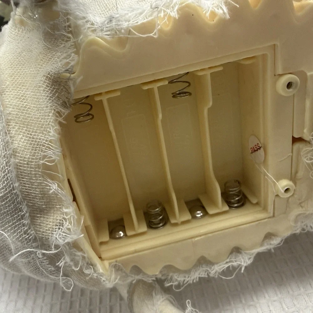Rare 2007 Gemmy Mummy Dog Halloween Animatronic Barks Eyes Light Box Scary *read